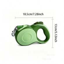 AQPU 5m Retractable Dog Leash, Green & White, Suitable For Medium To Large Dogs Up To 55lbs, Durable Pet Walking Lead - Green - View 2