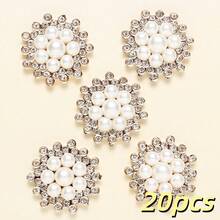 20/30/50pcs Luxurious Palace Style Shiny Acrylic Faux Pearl Rhinestones, Assorted Shapes, Ideal For DIY Jewelry, Wedding Hair Bouquets,Home Decor - White - View 13