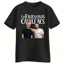 Famous Actor Style T-Shirt Save That Shirt In Spanish Save That Shirt In Spanish Black Music T-Shirt - Y Los Fabulosos Cadillacs, Urban Style For Casual Outings Exclusive Design Comfortable, Soft And Breathable Available In Various Sizes Suitable For All - 黑色 - 查看 7