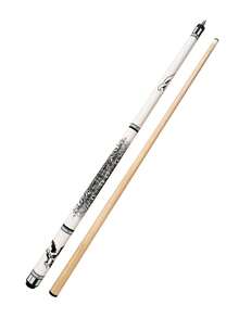 Premium Maple Wood Billiard Cue, White Eagle Logo Design, Leather Non-Slip Handle, Precise Ball Strike, 57 Inch Length, Provided In 10mm/11.5mm/13mm Tip Sizes, Suitable For Beginners And Advanced Players, Ideal Choice, Great Gift - White - View 3