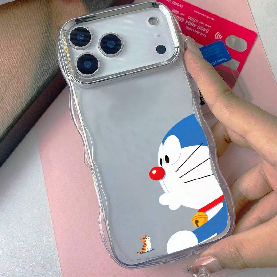 Doraemonスマホケースフィット感耐衝撃薄型軽量落下防流れる水の形17ProMax/17Plus/17Pro/16ProMax/16Plus/16Pro/16/15ProMax/15Plus/15Pro/15/14ProMax/14Plus/14Pro/14/16E/13ProMax/13Pro/13/12ProMax/12Pro/12/11ProMax/11対応アップル韓国風マットTPUカバー大人可愛い - 透明 - チェックする 1