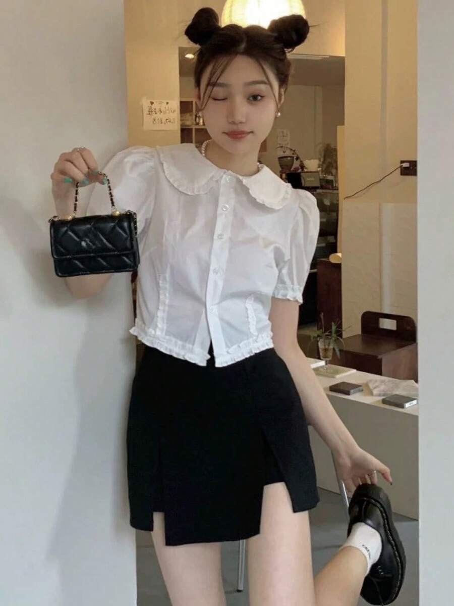 Women Blouses & Shirts - White - View 1