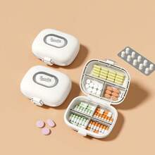 7-Compartment Colorful Pill Box, Portable Weekly Pill Box Set, Mini Combination Pill Box Packaging, Daily Regular Reminder Pill Box Covering Monday To Sunday, Travel Handbag Essential, Efficient Management Of Vitamins And Medications - one-size - View 2