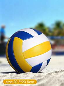 Balón de voleibol talla 5, hecho de material de PVC, adecuado para uso en interiores/exteriores o en el patio trasero, para entrenamiento y competición. Cuenta con una vejiga de butilo duradera y una construcción cosida a máquina. - Multicolor - Ver 10