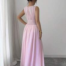 Women Midi Dresses - Military Green - View 3