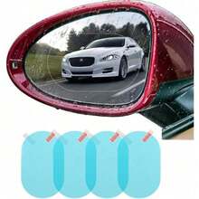 Funda impermeable para espejo retrovisor, lámina antirreflejos para espejos laterales de coche, lámina protectora hidrofóbica de 13,5 cm x 9,4 cm, fácil de instalar en condiciones de humedad, que garantiza una visibilidad clara al conducir bajo la lluvia y de noche. - A - Ver 3