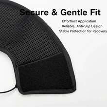 Soft Pet Recovery Collar, Breathable Protective Cone Collar For Post-Surgery Pet Rehabilitation, Prevent Licking And Biting - Black - View 4