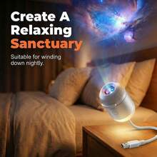 2-In-1 Galaxy Projector Night Light, USB Starry Sky Night Light Projector With Adjustable Brightness, Mini LED Projection Lamp For Bedroom Ceiling Wall Room Decor (24 Projection Films) - B-5 Projection Films - View 3