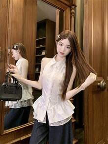 Women Blouses & Shirts - White - View 4