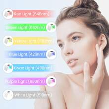 LED Facial Light Theraphy Mask,LED-Face-Light-Therapy, 7 In 1 Color LED Face Mask Facial Body Beauty Equipment - 美規B型插(110-127V) - 查看 7