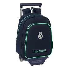 | Zaini Scolastici Real Madrid 2° Equipaggiamento 25/26 Adattabili al Carrello, Spallacci Ergonomici Imbottiti, Porta Bottiglia, Grande Tasca Frontale, Oprione Superiore, Rimovibile - Opzione 1 - Visualizzare 2