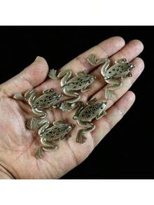 1個帶鉤黑色青蛙路亞 仿真青蛙軟餌 仿生假餌 野釣用 6cm 5g - 彩色 - 查看 1