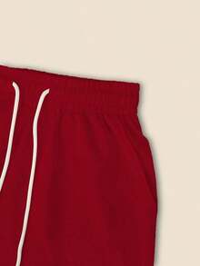 2 piezas Conjunto de camiseta y pantalones a rayas casuales para mujer - Blanco y Negro - Ver 5
