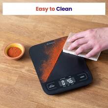 Food Kitchen Scale, Digital Mechanical Weighing Scale, Grams And Ounces Weight Loss, Baking, Cooking, Keto And Meal Prep, Large, Matte Black - 黑色 - 查看 6