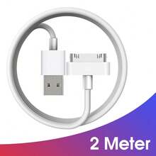 Kabel Pengisian USB 30-Pin, Kompatibel dengan iPhone 4/4S, 1/2/3/4, iPod Nano/Classic, Seri iTouch, dan Perangkat Lainnya untuk Pengisian Cepat dan Sinkronisasi Data - Putih - View 12