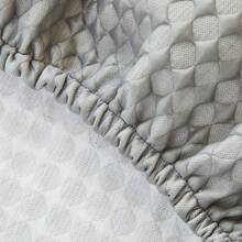 1pc Breathable Beaded Pattern Headboard Cover, 360° All-Inclusive, Elastic Back Fabric, Anti-Slip & Wrinkle-Resistant, Machine Washable, Quality Headboard Protector For Bedroom, Guest Room & Sofa Decor - Light Grey - View 10