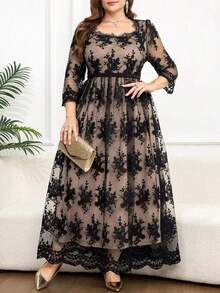 Plus Size Dresses - Negro 3 - View 9