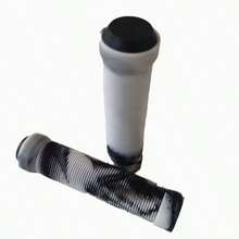 Universal Mountain Bike Handlebar Grips Rubber Striped Soft Anti-Slip Shock-Absorbing Mixed Color Single Lock Bicycle Handlebar Grips Cycling Accessories - Multicolor - View 11