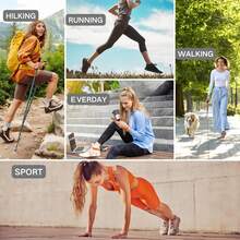 6 Pairs Toe Socks Women Five Fingers Crew Socks For Running Athletic Hiking Comfort Toe Separator Barefoot Sock - 6 đôi nhiều màu - Xem 3