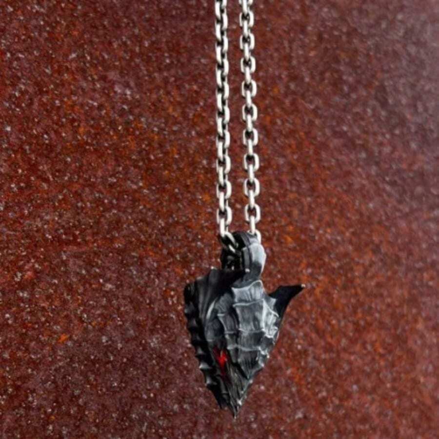 Brand Of Sacrifice Guts Pendant Necklace, Anime Merchandise Clavicle Chain Gift