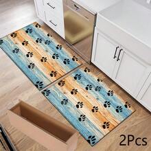 2D Paw Print Cat Pattern, Bedroom Door Mat, Daily Decorative Floor Mat Home Porch Decor, Suitable For Entrance, Porch, Indoor - Soft, Durable, Machine Washable Floor Covering, Suitable For Living Room, Bathroom, Bedroom, Game Room, Laundry Room, Dorm Decor - Multicolor - View 14