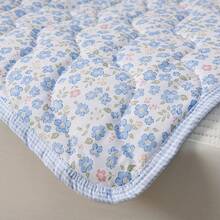Lightweight Summer Quilt, Air Conditioning Quilt, Cooling Blanket, Single/Double Bed, Breathable Summer Comforter, Suitable For Camping & Hiking, Perfect Gift For Back To School Season, No Pillow Case Or Inner Filling Included - Baby Blue - View 7