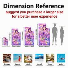1 buah Handuk Pantai Bergambar Kartun Gadis K-POP, Cepat Kering dan Mudah Dibawa, Cocok untuk Pantai, Berenang, Olahraga Luar Ruangan, Rekreasi Musim Panas, Pesta Tema, dan Acara Lainnya - MultiWarna - View 3