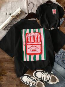 Women's T-Shirt For Spring And Summer - Black - View 7
