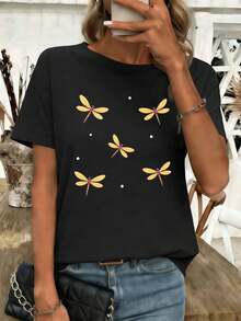 Women T-Shirts - Black - View 1