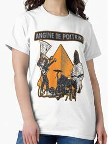 Angine De Poitrine Band-Shirt Tee - 白色 - 查看 1