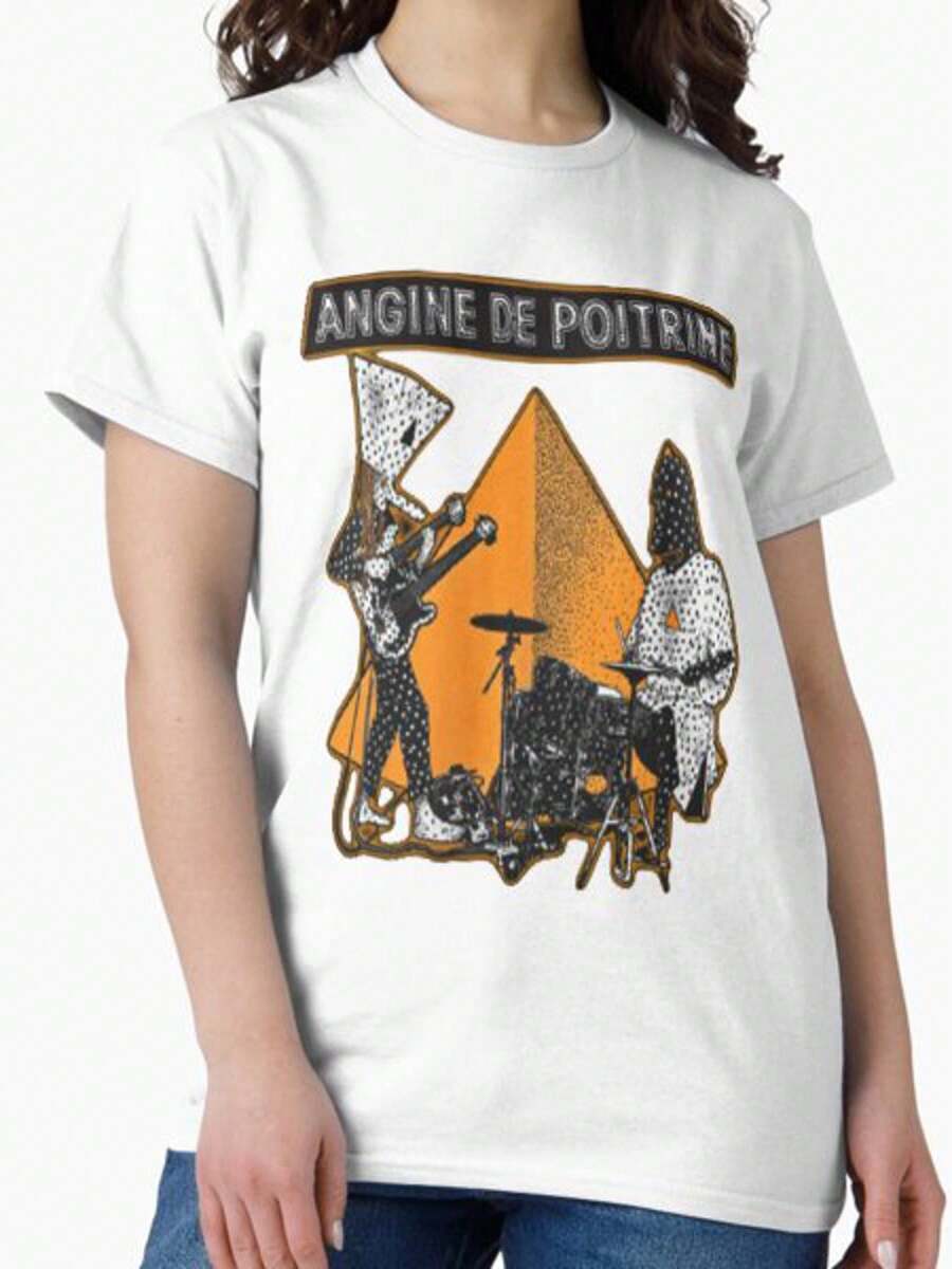 Angine De Poitrine Band-Shirt Tee - 白色 - 查看 1
