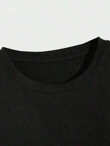 Camiseta de hombre con diseño de camioneta Chevy de carrocería cuadrada, camiseta de algodón puro de 220 g/m² (1 pieza), camiseta casual de algodón puro de 220 g/m² con cuello redondo para hombre (1 pieza) - Negro - Ver 4