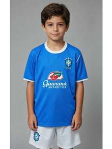 Brazilian National Team Kids' Kit, Light Blue Guarana 2026 - 淺藍色 - 查看 1