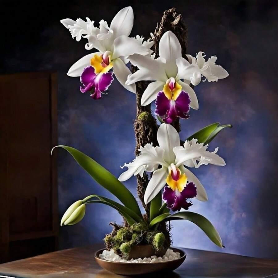 150 piezas.Nasion Cattelan, Decoraciones de Jardín, Conocido como el "Rey de las Orquídeas".Las flores son grandes e impresionantes, perfectas para cultivarse en macetas de interior. - 150 piezas - Ver 1