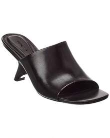 SIMKHAI Shadow Mule Leather Sandal - Black - View 1
