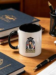 Customized Graduation Mug, Can Customize Photo & Text, 2026 Graduation Commemorative Colored Ceramic Cup, Personalized Graduation Commemorative Mug - Multicolor - View 39