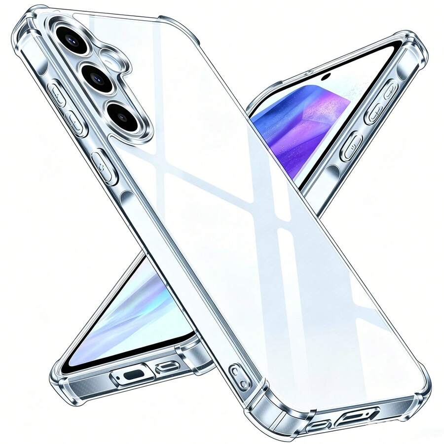 Ốp lưng điện thoại trong suốt chống rơi, không ố vàng, phù hợp với Galaxy S26 Ultra, A17, A37, A56, A57, S25 FE - Trong sáng - Xem 1