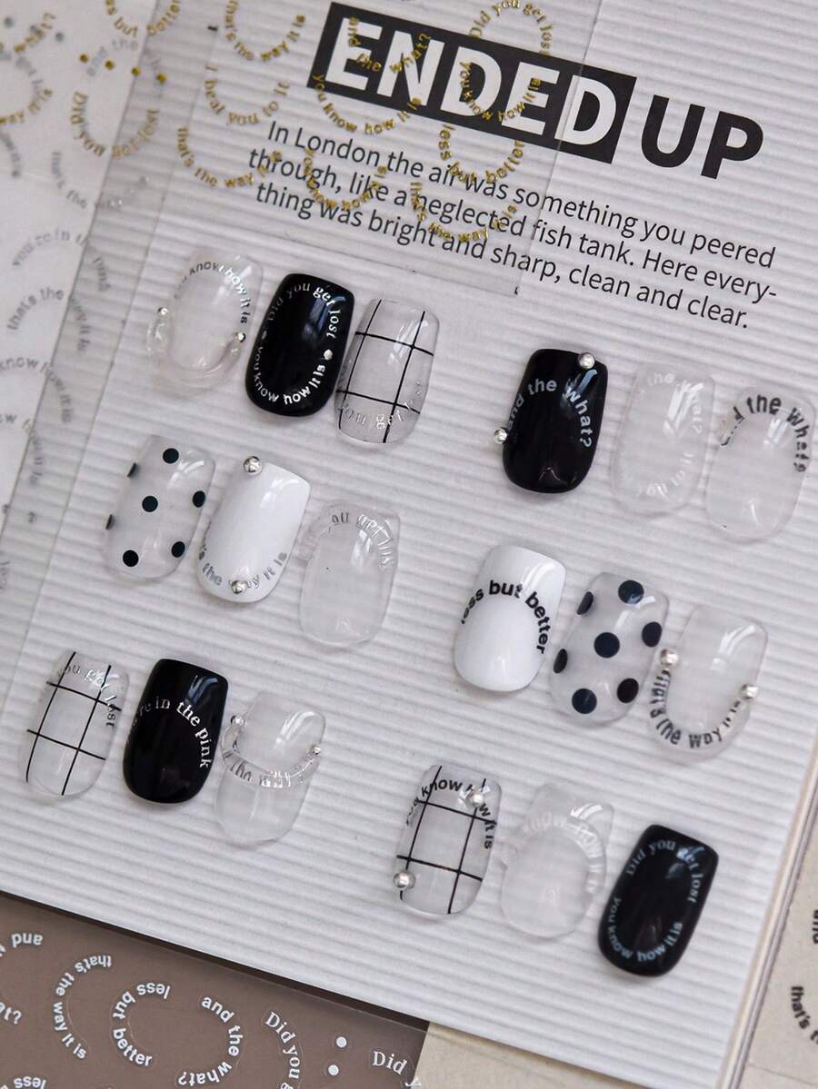 1 Sheet Thin & Flexible Nail Stickers, Waterproof & Tear-Resistant, Self-Adhesive Nail Art Decals For DIY Manicure - Gold - View 1