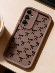 1 Piece Minimalist Creative Personalized Cute High-End Mobile Phone Case, Compatible With Samsung S25Ultra/S25Plus/S25/S25FE/S24Ultra/S24Plus/S24/S24FE/S23Ultra/S23FE/S23/S23+/S22Ultra/S22/S22+/S21Ultra/S21FE/S21/S21+/S20Ultra/S20FE/S20/S20+/A73/A72/A55/A54/A53/A52, Compatible With Redmi Note 14 Pro+ 5G, P30, Compatible With Honor X6b, Compatible With OPPO A74, Compatible With Realme C53, Compatible With Realme Narzo N53, With 2D Bow, Polka Dot, Eye, And Layered Design, International Version, Not The Domestic Version - 栗子2 - 查看 6