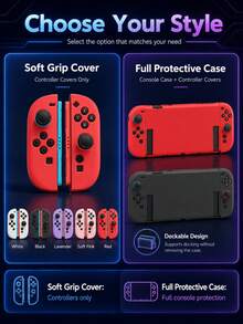 Soft Silicone Full Protective Case Compatible With Switch NS2 Joy-Con Controllers, Anti-Slip, Anti-Sweat, Shock-Proof, Cute Macaron Colors, Designed Compatible With Switch Players, Compatible With Switch NS2, Various Color Combinations Available, Switch Gaming Accessories, Game Controller Accessories, Pink, Anti-Drop, Anti-Scratch - Multicolor - View 7