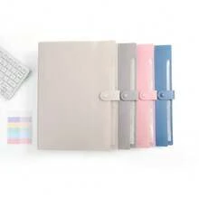 1pc A4 Macaron Color Accordion File Folder, 12 Compartments Document Organizer, Student Test Paper/Office File Storage, Large Capacity - Multicolor - View 6