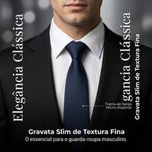 Men's Tie In A Solid Color, Matte Finish, Fine Texture, Ideal For Formal Suits, Weddings, Grooms, A Professional And Sophisticated Look. - Navy Blue - View 1