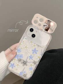 1 ốp lưng điện thoại TPU trong suốt hình hoa kèm gương soi, phù hợp với 11, 12, 13, 14, 12 Pro Max, 13 Pro Max, 14 Pro Max, 15, 15 Pro, 15 Pro Max, 16, 16 Pro, 16 Pro Max, 17, 17 Pro, 17 Pro Max - Nhiều màu - Xem 3