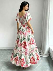 Women Midi Dresses - Multicolor 2 - View 2