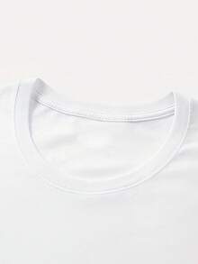 Women's T-Shirt For Spring And Summer - White - View 4
