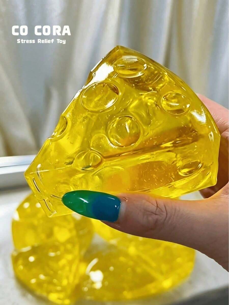 1个蜂蜜芝士慢回弹挤压玩具，创意新奇挤压玩具，青少年及成人减压玩具，生日/节日礼物