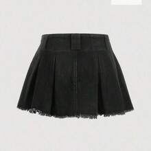 Women Denim Shorts - Negro01 - View 7