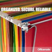 Officemate 91965 - Marco de archivo colgante, tamaño carta, acero, 4 juegos - como en la imagen - Ver 6