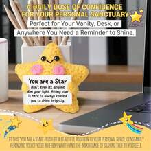 1pc Charming Crochet Stars To Recognize Their Incredible Hard Work And Dedication. This Is A Unique Way To Show Your Friends, Students Or Colleagues That You Are Proud Of Their Extraordinary Achievements. - Multicolor - View 5