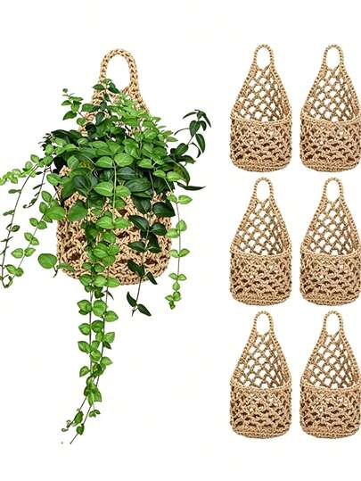 Bộ 3 chậu cây treo tường, thích hợp cho nhiều loại cây. Giá treo cây trong nhà, chậu hoa treo tường trong nhà, giá trồng cây treo, dụng cụ làm vườn, vật tư làm vườn, đồ trang trí sân vườn.